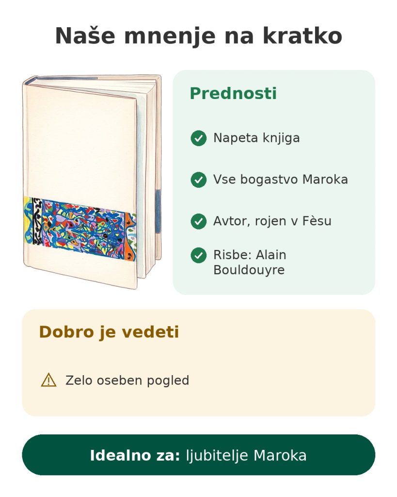 Naše mnenje na kratko o knjigi o Maroku z risbami Alaina Bouldouyra