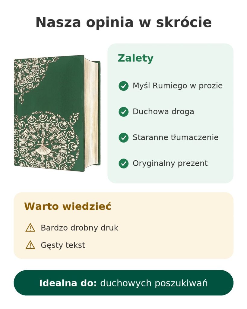 Nasza opinia w skrócie o Le Livre du dedans: myśl Rumiego w prozie, duchowa droga