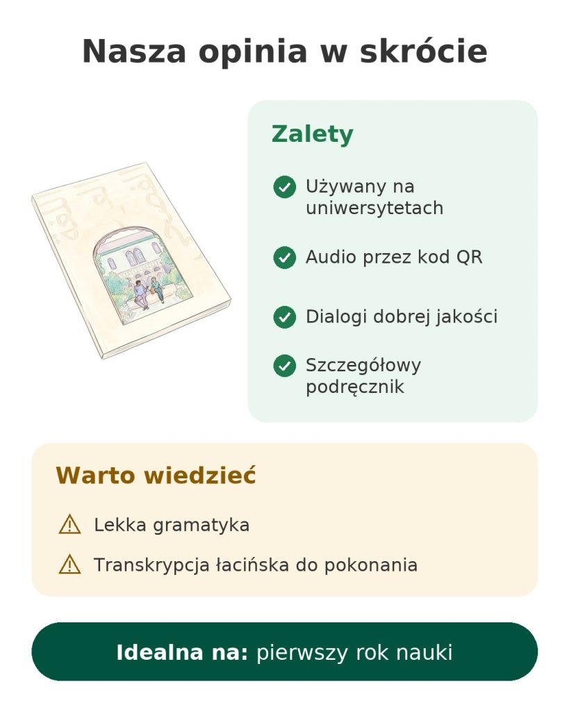 Nasza opinia w skrócie o metodzie nauki arabskiego na uniwersytecie z audio przez kod QR