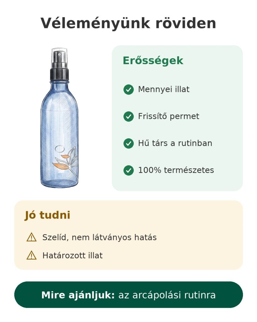 Véleményünk röviden: narancsvirágvíz, frissítő és 100% természetes arcpermet