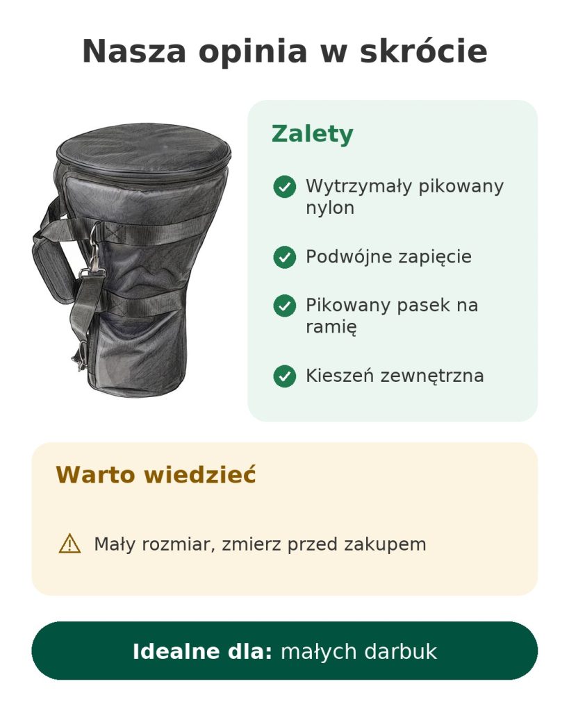 Nasza opinia w skrócie o pikowanym pokrowcu na darbukę: zalety, warto wiedzieć i idealne zastosowanie