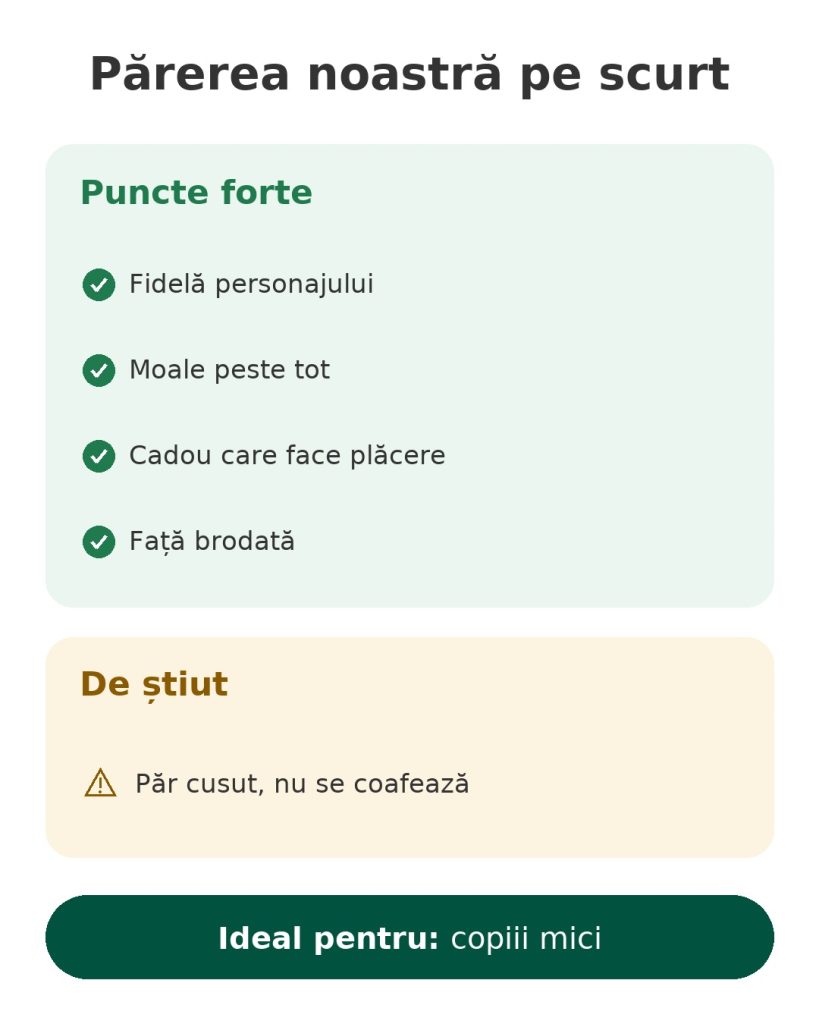 Părerea noastră pe scurt despre păpușa moale Prințesa Jasmine – puncte forte, de știut și public ideal