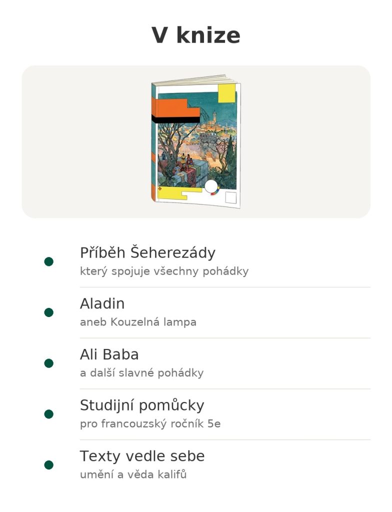 V knize – Tisíc a jedna noc : Příběh Šeherezády; Aladin; Ali Baba