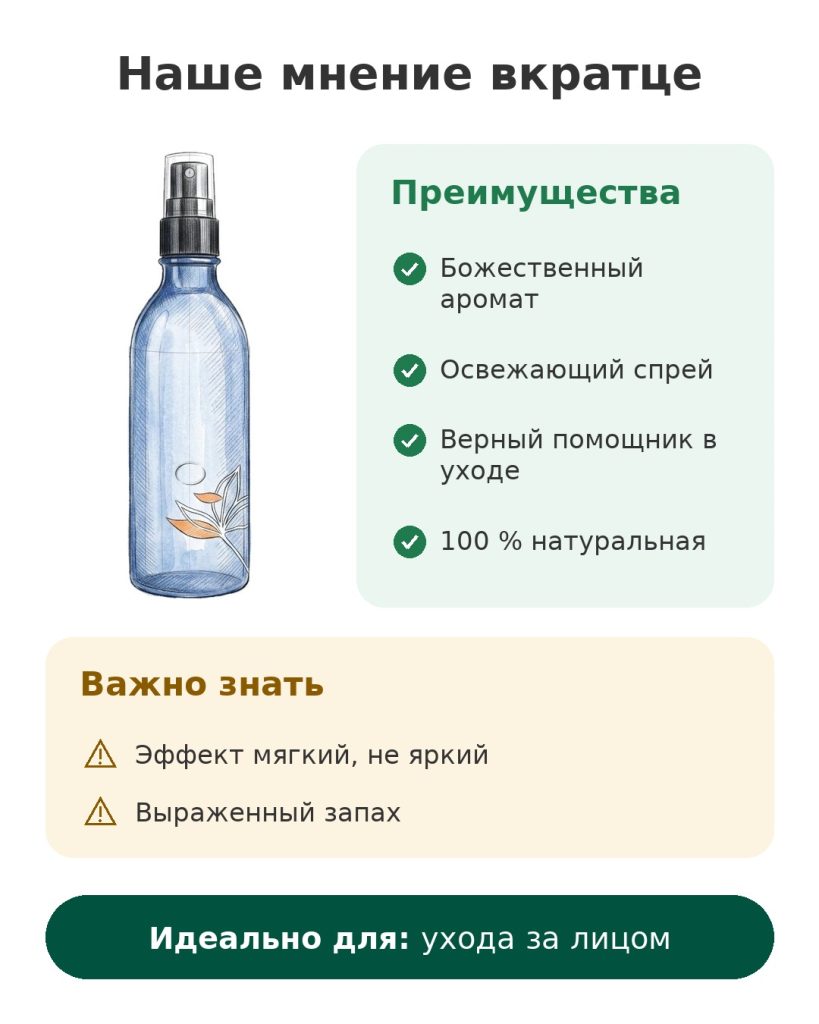 Цветочная вода флердоранжа Melvita Наше мнение вкратце о цветочной воде апельсинового цвета