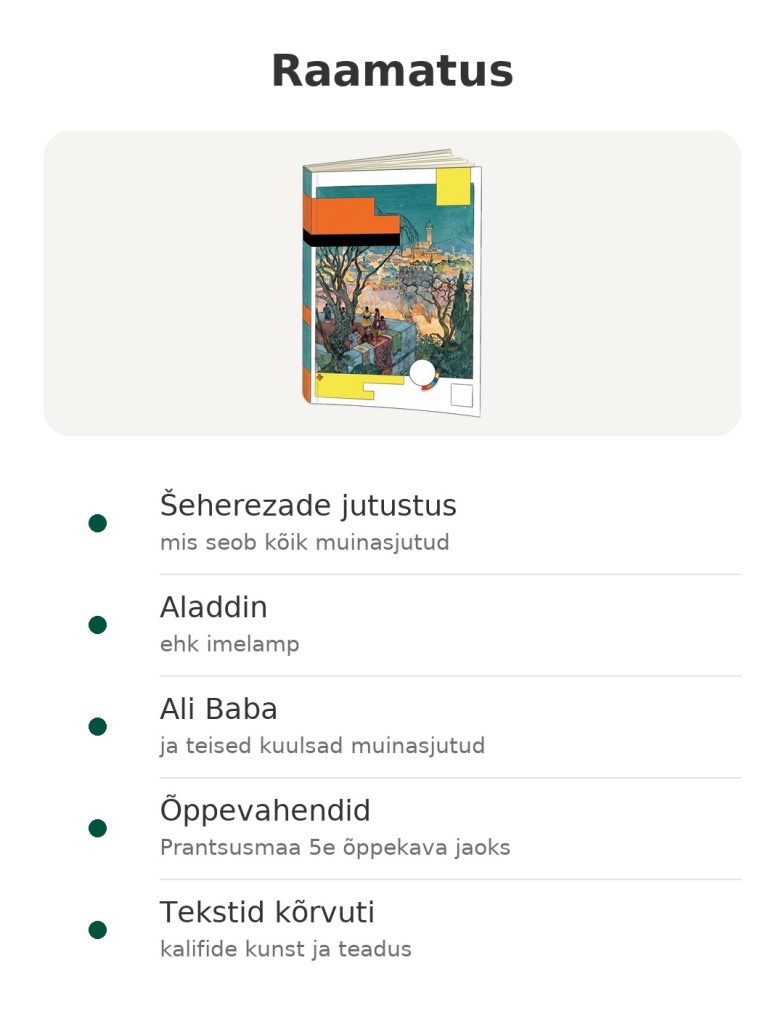 Raamatus – Tuhande ühe öö lood : Šeherezade jutustus; Aladdin; Ali Baba