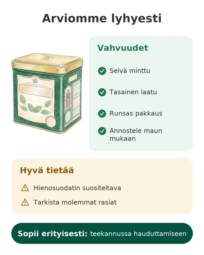 Arviomme lyhyesti: Twinings-vihreä minttutee