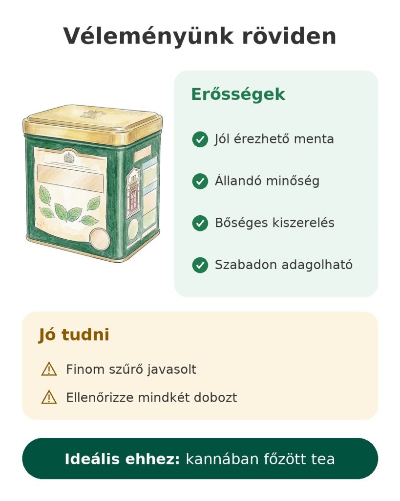 Véleményünk röviden: Twinings zöld tea mentával