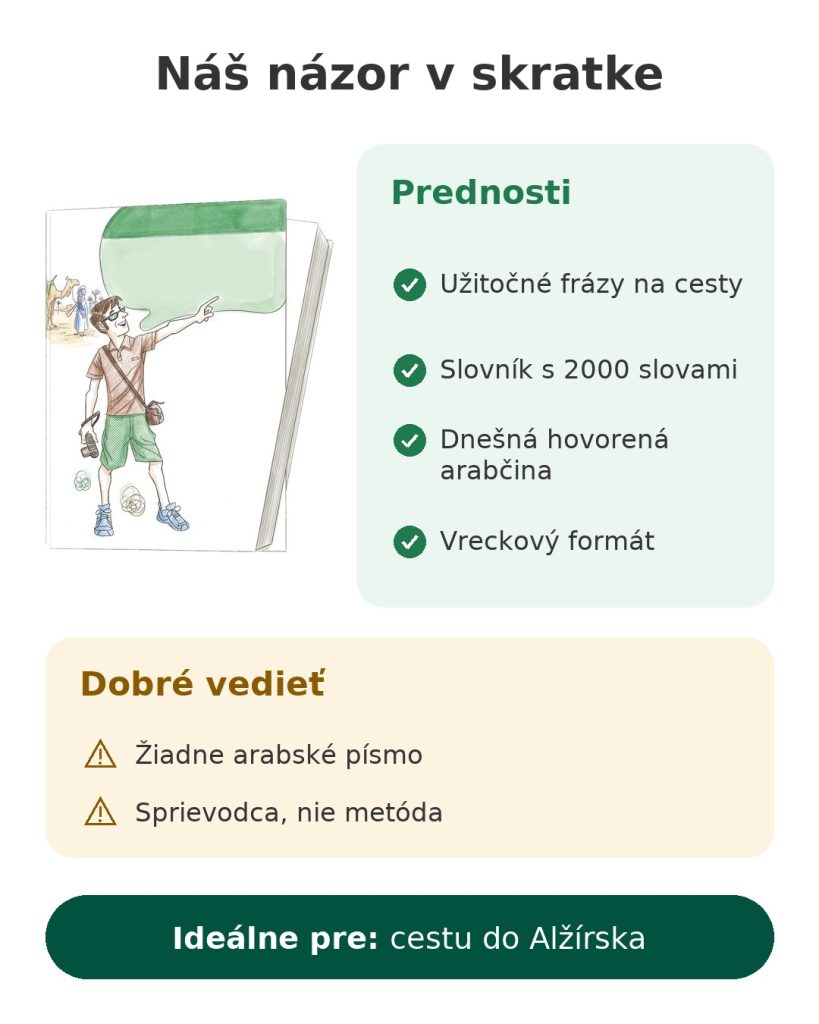 Náš názor v skratke na vreckový konverzačný sprievodca Assimil arabčina