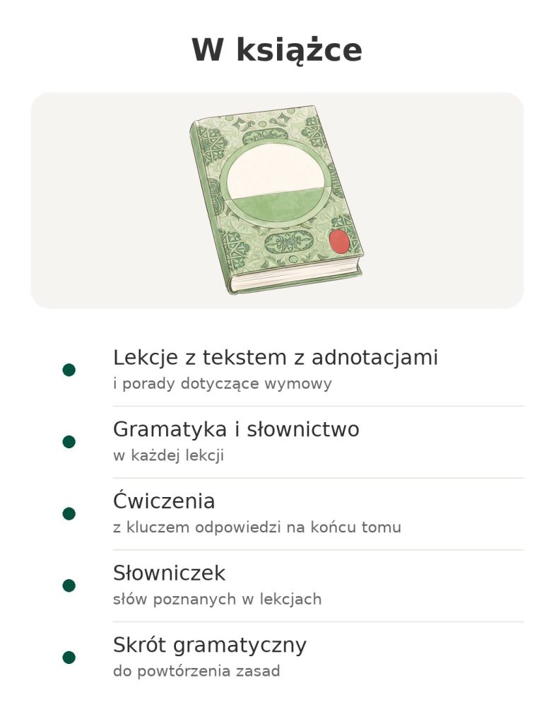 Méthode 90 Arabe, pratique de base – kurs arabskiego W książce: lekcje z tekstem z adnotacjami, gramatyka i słownictwo, ćwiczenia, słowniczek, skrót gramatyczny