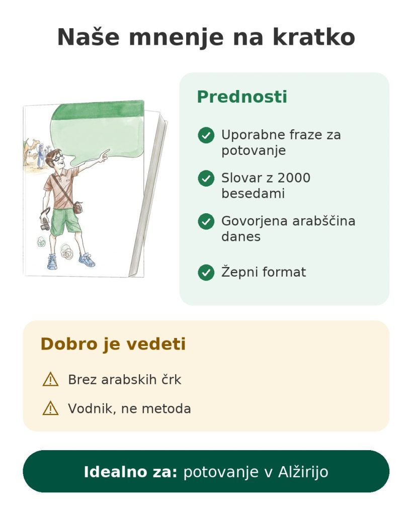 Naše mnenje na kratko o žepnem priročniku Assimil za arabščino